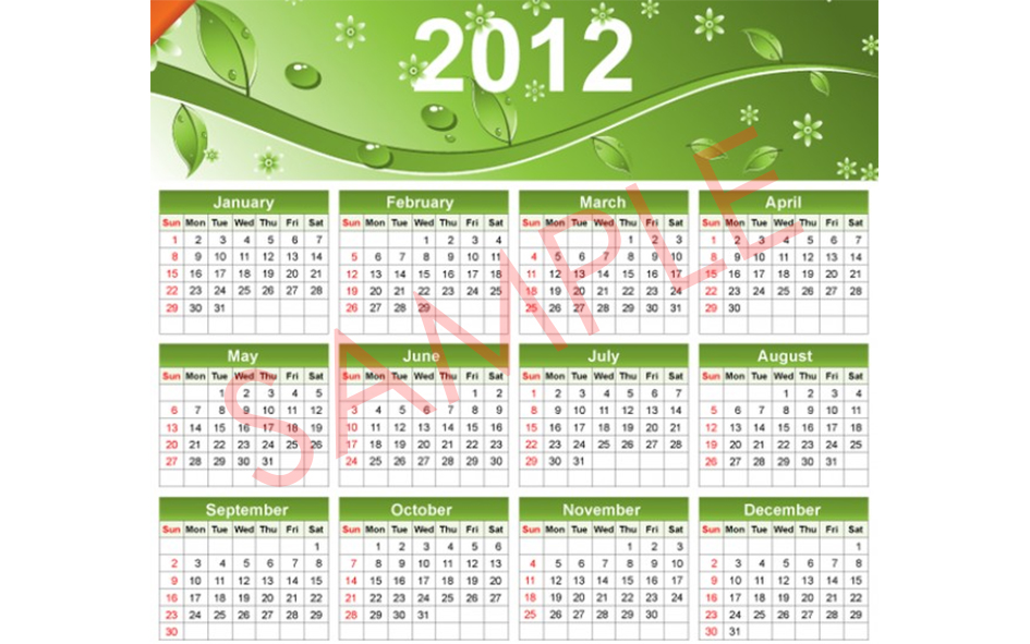 Eco Calendar Samples: Photo 1