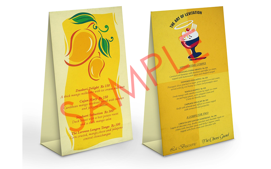 Tent Card Samples: Photo 4